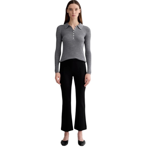 Everlane Pants - Everlane The Dream Kick Flare Ponte Pants Size M Black Neutral Office Casual